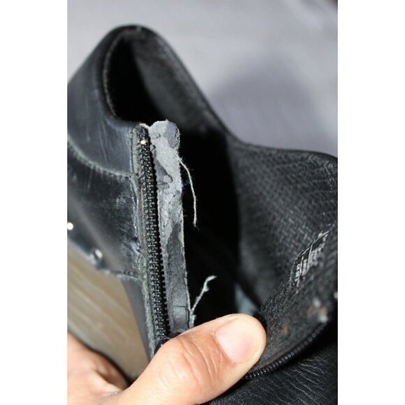 Dr. Martens Chloe Wedge women Bootie Size 7 Slip on Zip Closure - Picture 11 of 12